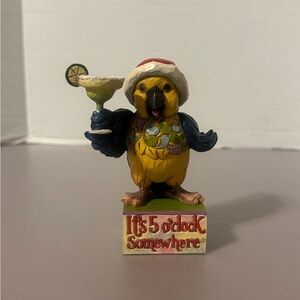 Jim Shore Margaritaville Parrot 5 O'Clock